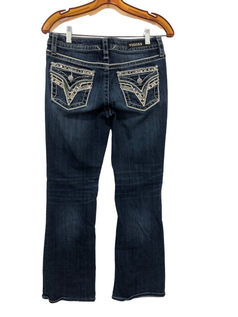 Vigoss Jeans Womens Size 3 - 4 L31 Dallas Boot Cut Heritage Fit Blue Denim Pant